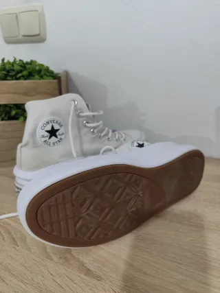 Zapatillas Converse plataforma beige