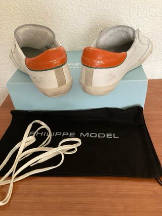 Zapatillas Philippe Model PRSX Blancas Naranja