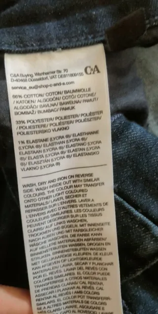 Vaqueros Jeans C&A Slim Fit Hombre Talla M