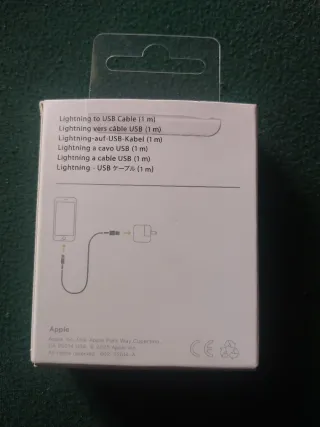 Cabo Lightning para USB Apple 1m