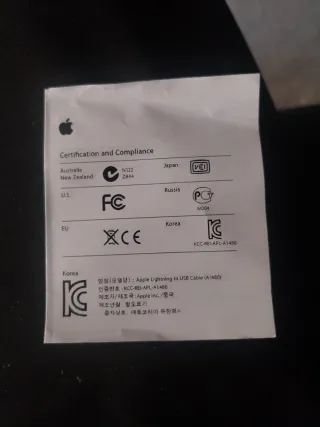 Cabo Lightning para USB Apple 1m