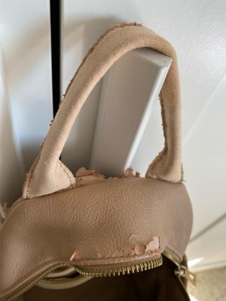 Mochila pequeña para salir color beige