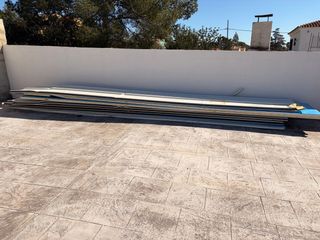 8 Placas Panel Sándwich 7m x 1m. Grosor 3cm