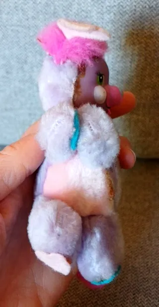 Mattel Popples Clip viola vintage bambola peluche