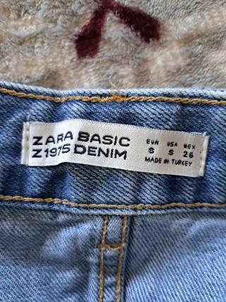 Falda vaquera bordada flores verano