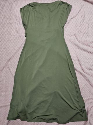 Vestido cruzado verde