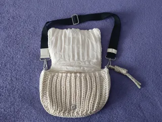 Bolso crochet PARFOIS blanco y negro