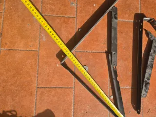 Coppia mensole richiudibili metallo