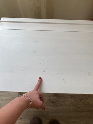 Pupitre y silla madera IKEA con cajonera