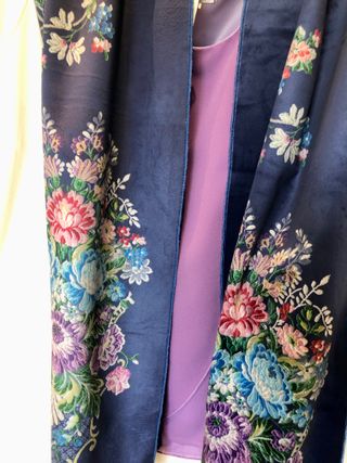 Bufanda Seda Bordada Museo Seda Valencia