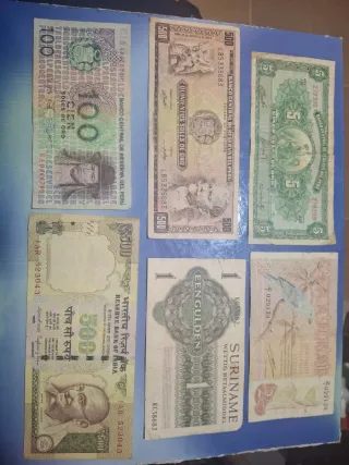 Lote billetes del Mundo