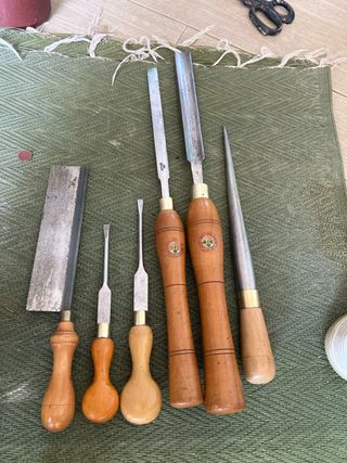 Lote herramientas carpintería antiguas