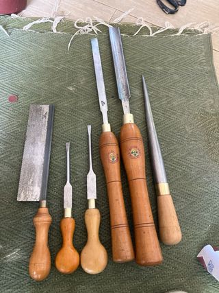 Lote herramientas carpintería antiguas