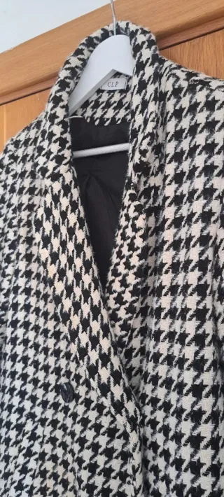 Abrigo estampado pata de gallo Diseño Español