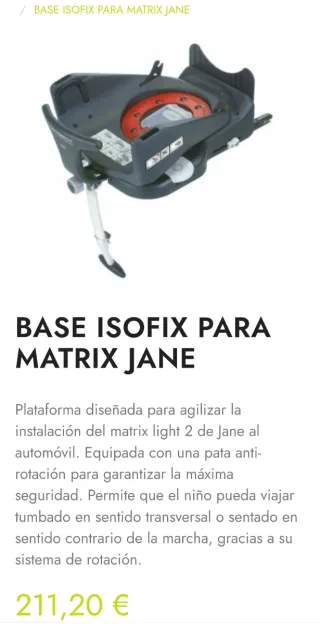 Base Isofix per Matrix Jane