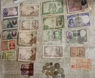 Lote Billetes Antiguos España Pesetas