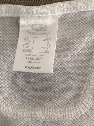 T-shirt sem mangas Kalenji branca