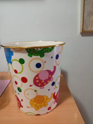 Papelera infantil elefantes