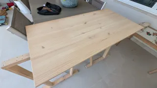 Mesa escritorio madera patas BOK