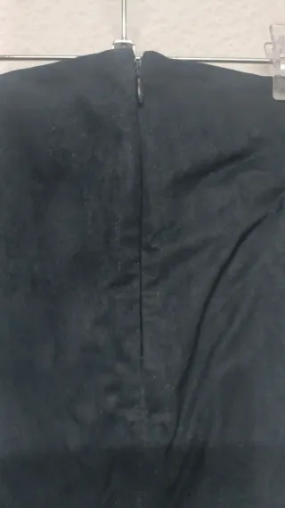 Falda Mango Cuero Azul Talla M-L