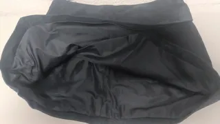 Falda Mango Cuero Azul Talla M-L