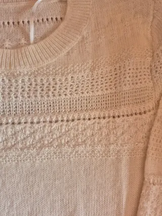 Jersey mujer blanco punto fino