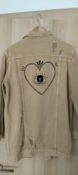 Chaqueta vaquera Padana beige