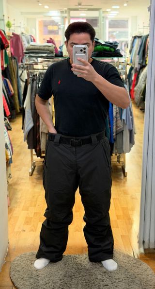 Pantalones de Nieve Hombre Negros