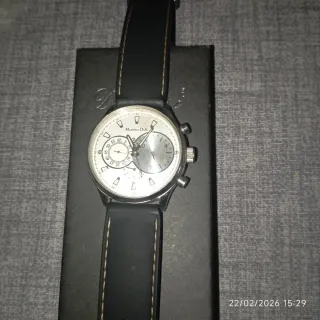Reloj Massimo Dutti Caballero Negro/Plata