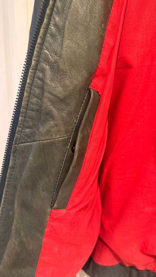 Chaqueta de cuero Tigha Negra Hombre