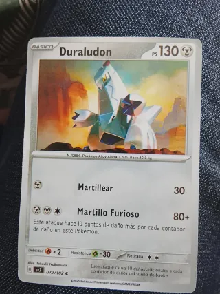 Carta Pokémon Duraludon 106/142 Sv07