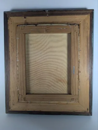 Set di 2 quadri antichi marini ad olio - stile