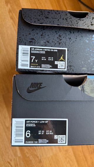 Jordan 4 Black Cat + AF1 Supreme + Riñonera Suprem