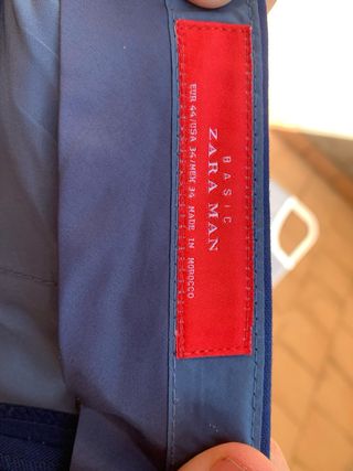 Traje Zara azul