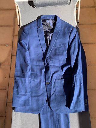 Traje Zara azul