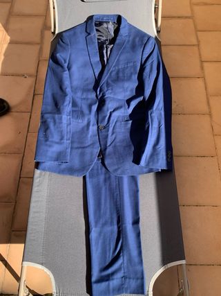 Traje Zara azul