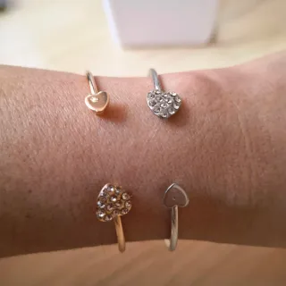 Pulseras Acero Inoxidable Corazón