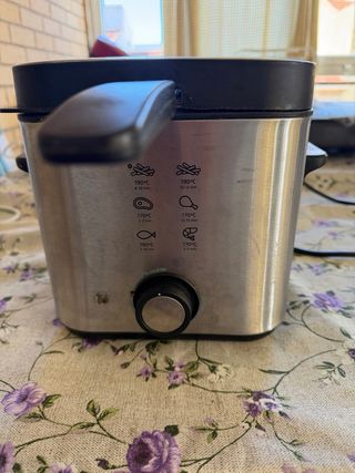 Freidora de aceite acero inoxidable