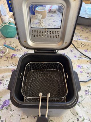 Freidora de aceite acero inoxidable