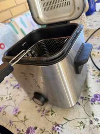 Freidora de aceite acero inoxidable