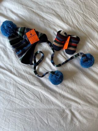 Gorro y calcetines Gallo 0-6 meses
