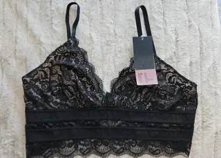 Sujetador H&M Negro Encaje Talla M