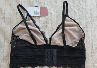 Sujetador H&M Negro Encaje Talla M