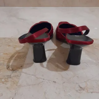 Zapatos de tacón Raso Burdeos CF talla 39