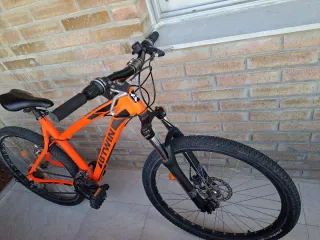 Bicicleta Montaña Naranja B'Twin