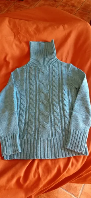 Jersey Green Coast azul turquesa trenzado