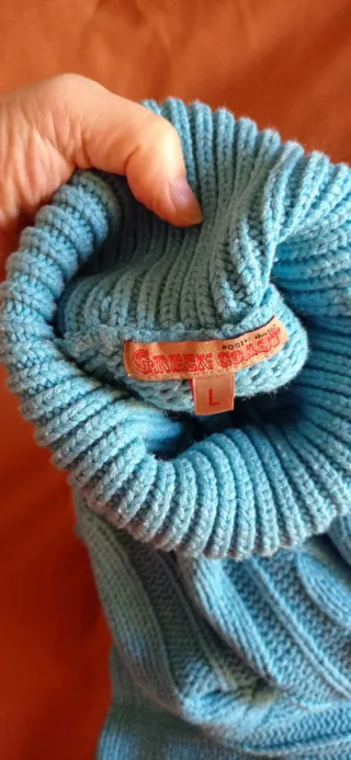 Jersey Green Coast azul turquesa trenzado