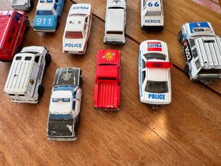 Lote Coches Juguete Policía y Bomberos