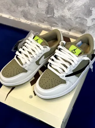 Jordan 1 Retro Low Golf Travis Scott Neutral Olive
