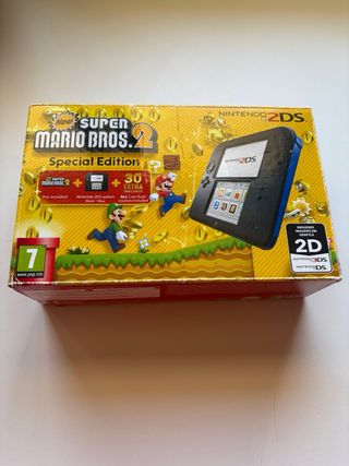 Nintendo 2DS con Caja Super Mario Bros 2.